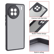 For vivo X90 Fine Pore Matte Black TPU + PC Phone Case