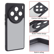 For vivo X100 Pro Fine Pore Matte Black TPU + PC Phone Case