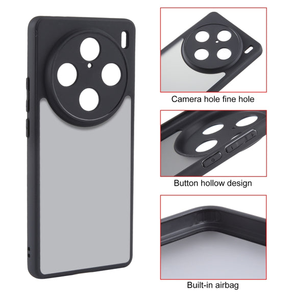 For vivo X100 Pro Fine Pore Matte Black TPU + PC Phone Case