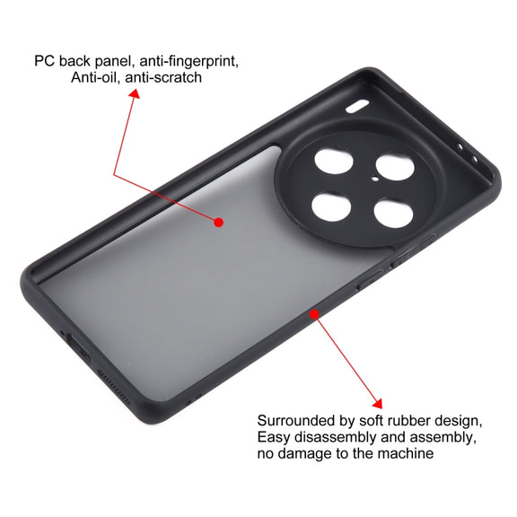 For vivo X100 Pro Fine Pore Matte Black TPU + PC Phone Case