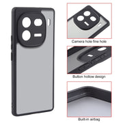 For vivo iQOO 12 Pro Fine Pore Matte Black TPU + PC Phone Case