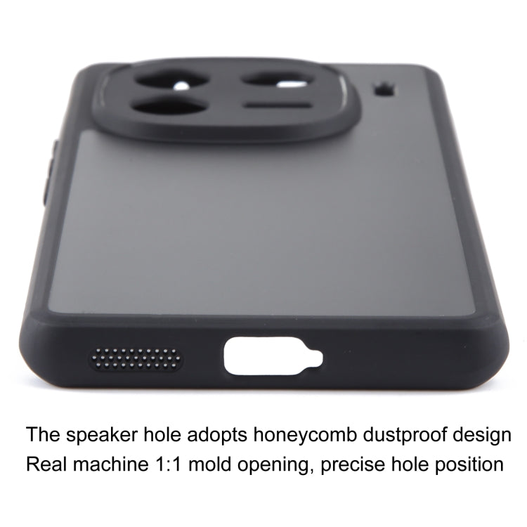 For vivo iQOO 12 Pro Fine Pore Matte Black TPU + PC Phone Case