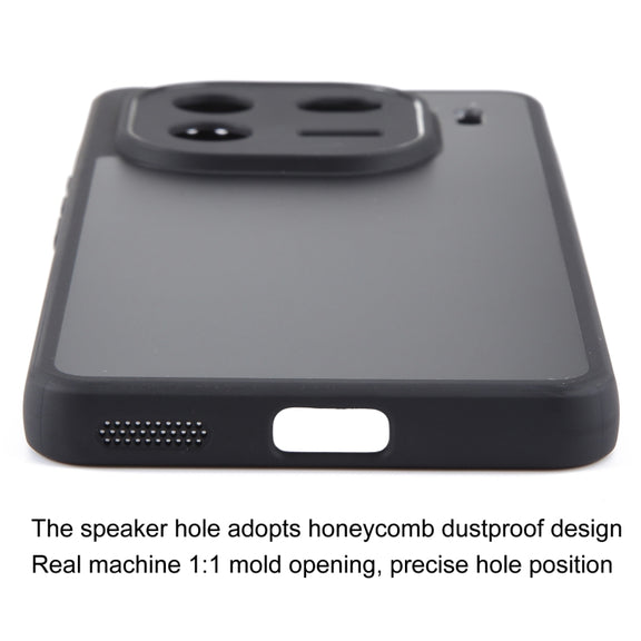 For vivo iQOO 12 Fine Pore Matte Black TPU + PC Phone Case