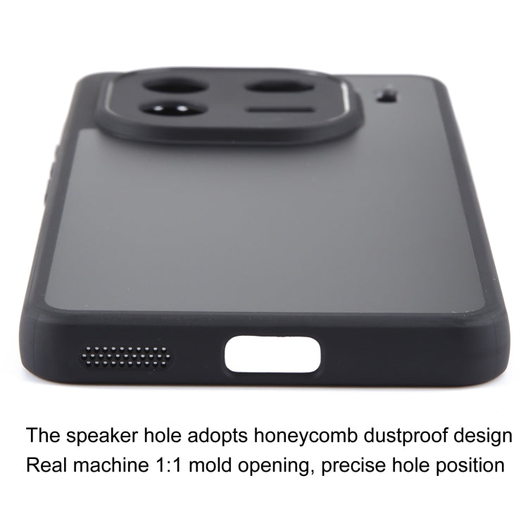 For vivo iQOO 12 Fine Pore Matte Black TPU + PC Phone Case