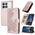 For Xiaomi Redmi K70 Datura Flower Embossed Flip Leather Phone Case(Rose Gold) - K70 Cases by PMC Jewellery | Online Shopping South Africa | PMC Jewellery | Buy Now Pay Later Mobicred