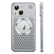 For iPhone 14 Spring Buckle MagSafe Magnetic Metal Aromatherapy Phone Case(Silver) - iPhone 14 Cases by PMC TechLife | Online Shopping South Africa | PMC TechLife