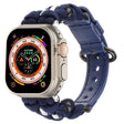 For Apple Watch Ultra 2 49mm Paracord Genuine Leather Watch Band(Royal Blue) - Watch Bands by PMC TechLife | Online Shopping South Africa | PMC TechLife | Buy Now Pay Later Mobicred