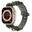 For Apple Watch Ultra 49mm Paracord Genuine Leather Watch Band(Army Green) - Watch Bands by PMC TechLife | Online Shopping South Africa | PMC TechLife | Buy Now Pay Later Mobicred