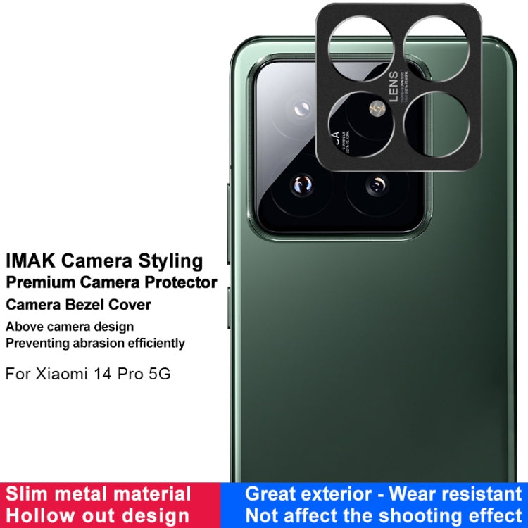 For Xiaomi 14 Pro 5G IMAK Metal Camera Lens Protector Cover