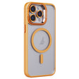 For iPhone 13 Pro Invisible Lens Holder PC + TPU Frosted MagSafe Phone Case(Orange) - iPhone 13 Pro Cases by PMC TechLife | Online Shopping South Africa | PMC TechLife