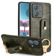 For Motorola Edge 40 Neo 5G Wristband Leather Back Phone Case(Green) - Motorola Cases by PMC TechLife | Online Shopping South Africa | PMC TechLife
