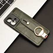For Motorola Edge 40 Neo 5G Wristband Leather Back Phone Case(Green)