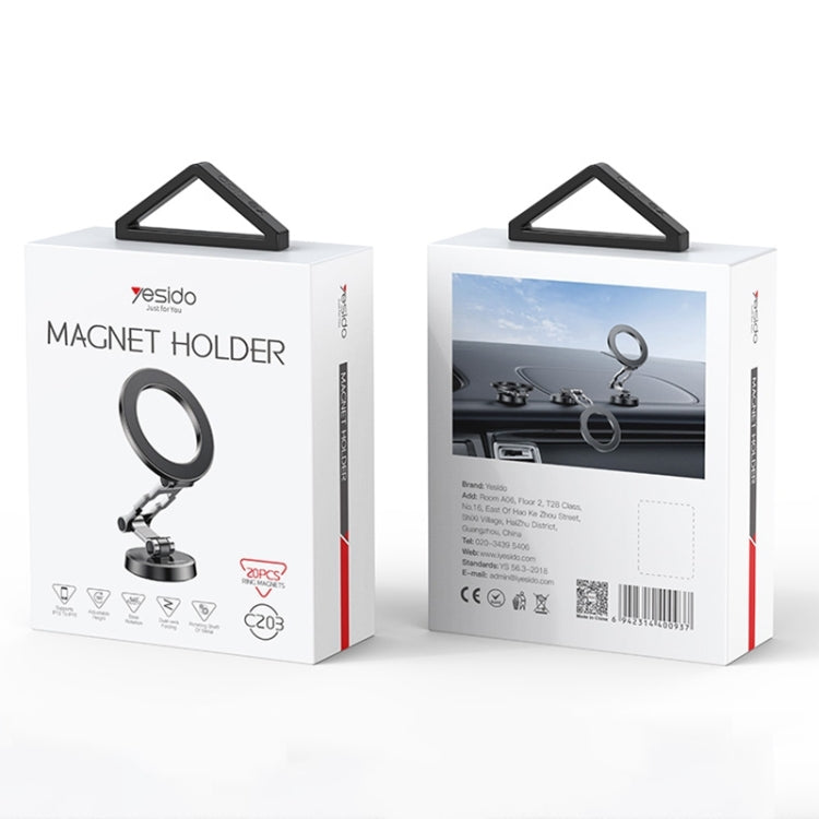 Yesido C203 Car Dashboard MagSafe Magnetic Phone Holder(Black)