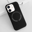 For iPhone 12 MagSafe Magnetic Liquid Silicone Phone Case(Black) - iPhone 12 / 12 Pro Cases by PMC TechLife | Online Shopping South Africa | PMC TechLife | Buy Now Pay Later Mobicred