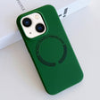 For iPhone 14 MagSafe Magnetic Liquid Silicone Phone Case(Green) - iPhone 14 Cases by PMC TechLife | Online Shopping South Africa | PMC TechLife | Buy Now Pay Later Mobicred