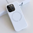 For iPhone 14 Pro MagSafe Magnetic Liquid Silicone Phone Case(White) - iPhone 14 Pro Cases by PMC TechLife | Online Shopping South Africa | PMC TechLife