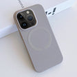For iPhone 14 Pro Max MagSafe Magnetic Liquid Silicone Phone Case(Grey) - iPhone 14 Pro Max Cases by PMC TechLife | Online Shopping South Africa | PMC TechLife | Buy Now Pay Later Mobicred