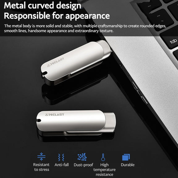 Teclast Leishen Plus Series USB3.0 Twister Flash Drive, Memory:32GB(Silver)