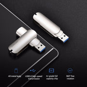 Teclast Leishen Plus Series USB3.0 Twister Flash Drive, Memory:64GB(Silver)