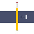 For Xiaomi Inspiration Stylus 1st LOVE MEI Retro Style Silicone Protective Pen Case(Yellow) - Pencil Accessories by LOVE MEI | Online Shopping South Africa | PMC TechLife | Buy Now Pay Later Mobicred