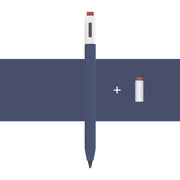 For Xiaomi Inspiration Stylus 1st LOVE MEI Retro Style Silicone Protective Pen Case(Dark Blue)