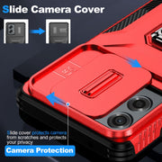 For Motorola Moto G Stylus 2024 Sliding Camshield Holder Phone Case(Red)