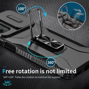 For Motorola Moto G 5G 2024 Sliding Camshield Holder Phone Case(Black)