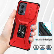 For Motorola Edge 5G 2024 Sliding Camshield Holder Phone Case(Red)