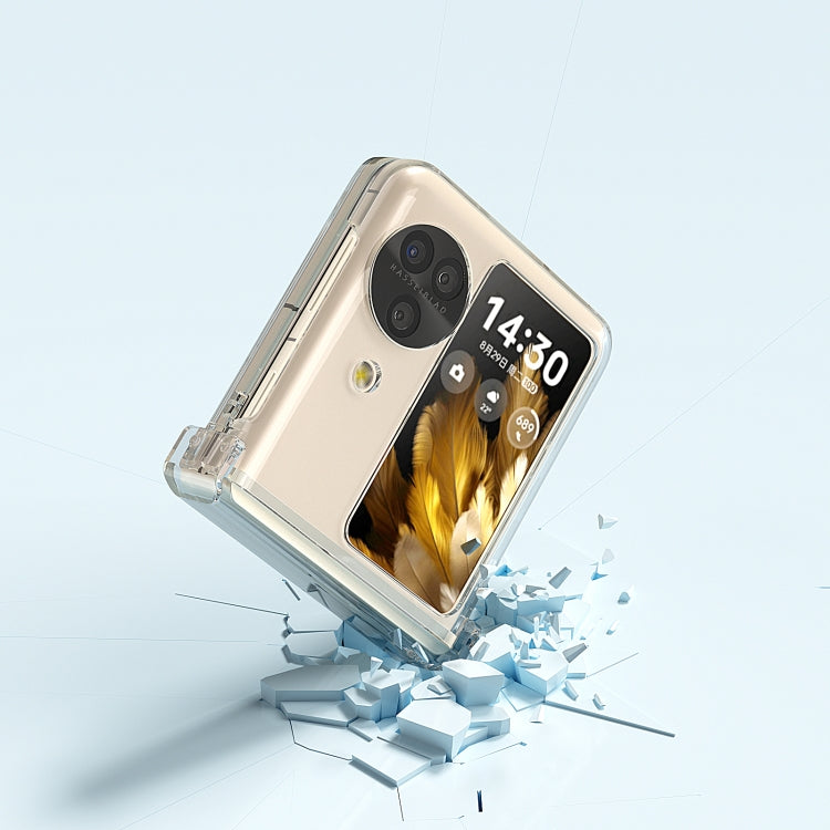 For OPPO Find N3 Flip TPU+PC Transparent Phone Case