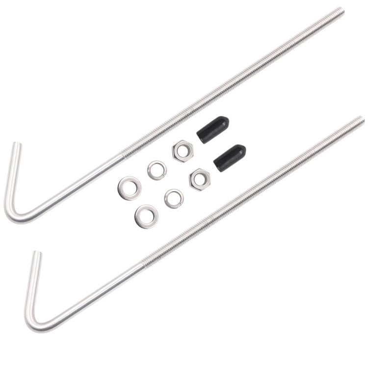 LS05 10 inch Car Battery Fixing Stainless Steel Bracket Bolt Kit