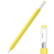 For Apple Pencil (USB-C) Transparent Jelly Stylus Protective Cover(Yellow)