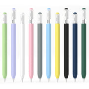 For Apple Pencil (USB-C) Transparent Jelly Stylus Protective Cover(Midnight Blue)