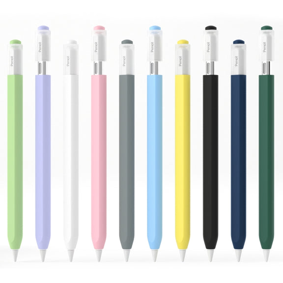 For Apple Pencil (USB-C) Transparent Jelly Stylus Protective Cover(Midnight Blue)