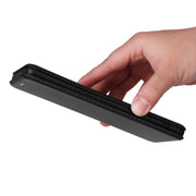 For vivo V29 Lite Carbon Fiber Texture Flip Leather Phone Case(Black)
