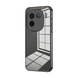 For vivo iQOO 12 Transparent Plating Fine Hole Phone Case(Black) - iQOO 12 Cases by PMC TechLife | Online Shopping South Africa | PMC TechLife | Buy Now Pay Later Mobicred