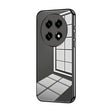 For OPPO A2 Pro Transparent Plating Fine Hole Phone Case(Black) - A2 Pro Cases by PMC TechLife | Online Shopping South Africa | PMC TechLife | Buy Now Pay Later Mobicred