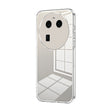 For OPPO Find X6 Transparent Plating Fine Hole Phone Case(Transparent) - OPPO Cases by PMC TechLife | Online Shopping South Africa | PMC TechLife | Buy Now Pay Later Mobicred