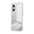 For OPPO Reno7 Z 5G / F21 Pro 5G Transparent Plating Fine Hole Phone Case(Transparent) - OPPO Cases by PMC TechLife | Online Shopping South Africa | PMC TechLife | Buy Now Pay Later Mobicred