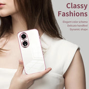 For OPPO A1 Pro Transparent Plating Fine Hole Phone Case(Green)