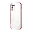 For OPPO K9s / K10 Energy Transparent Plating Fine Hole Phone Case(Pink) - OPPO Cases by PMC TechLife | Online Shopping South Africa | PMC TechLife | Buy Now Pay Later Mobicred