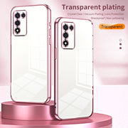 For OPPO K9s / K10 Energy Transparent Plating Fine Hole Phone Case(Gold)