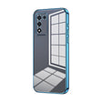 For OPPO K9s / K10 Energy Transparent Plating Fine Hole Phone Case(Blue) - OPPO Cases by PMC TechLife | Online Shopping South Africa | PMC TechLife | Buy Now Pay Later Mobicred