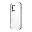 For OPPO Reno6 Pro+ Transparent Plating Fine Hole Phone Case(Silver) - OPPO Cases by PMC TechLife | Online Shopping South Africa | PMC TechLife | Buy Now Pay Later Mobicred