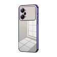 For OPPO K10 Pro Transparent Plating Fine Hole Phone Case(Purple) - OPPO Cases by PMC TechLife | Online Shopping South Africa | PMC TechLife | Buy Now Pay Later Mobicred