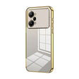For OPPO K10 Pro Transparent Plating Fine Hole Phone Case(Gold) - OPPO Cases by PMC TechLife | Online Shopping South Africa | PMC TechLife | Buy Now Pay Later Mobicred