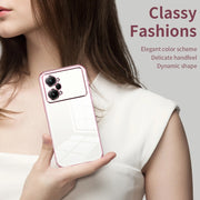 For OPPO K10 Pro Transparent Plating Fine Hole Phone Case(Blue)