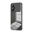 For OPPO K10 Pro Transparent Plating Fine Hole Phone Case(Black) - OPPO Cases by PMC TechLife | Online Shopping South Africa | PMC TechLife | Buy Now Pay Later Mobicred