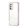 For OPPO A55 5G / A56 / A53s 5G Transparent Plating Fine Hole Phone Case(Pink) - free shipping - PMC TechLife - Order now!