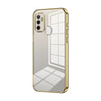 For OPPO A53 2020 / A32 / A11s  Transparent Plating Fine Hole Phone Case(Gold) - OPPO Cases by PMC TechLife | Online Shopping South Africa | PMC TechLife | Buy Now Pay Later Mobicred