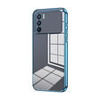 For OPPO K9 Pro Transparent Plating Fine Hole Phone Case(Blue) - OPPO Cases by PMC TechLife | Online Shopping South Africa | PMC TechLife | Buy Now Pay Later Mobicred